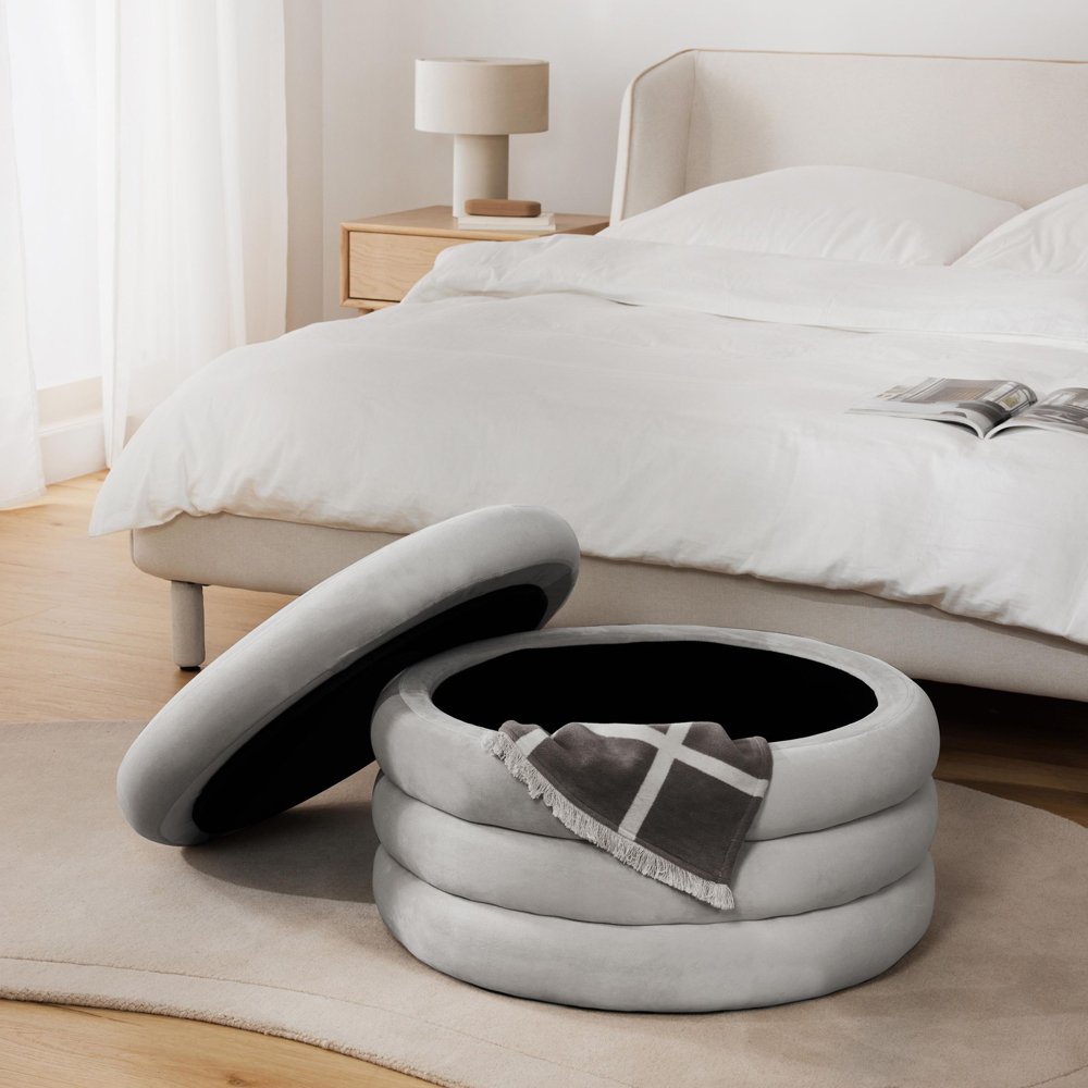 Pufas XL ALTUM | ŠVIESIAI PILKA - Image 4