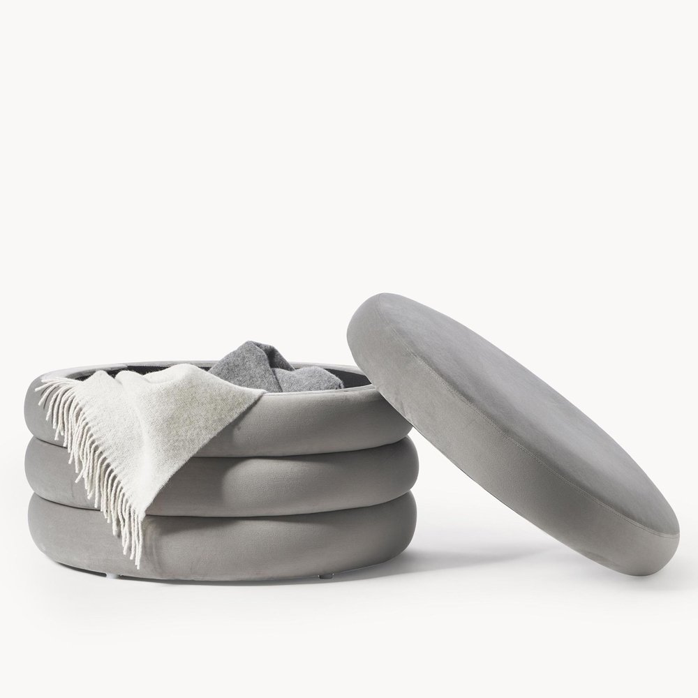 Pufas XL ALTUM | ŠVIESIAI PILKA - Image 2