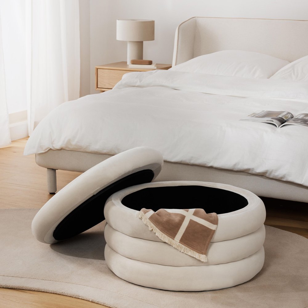 Pufas XL ALTUM | KREMINĖ - Image 4