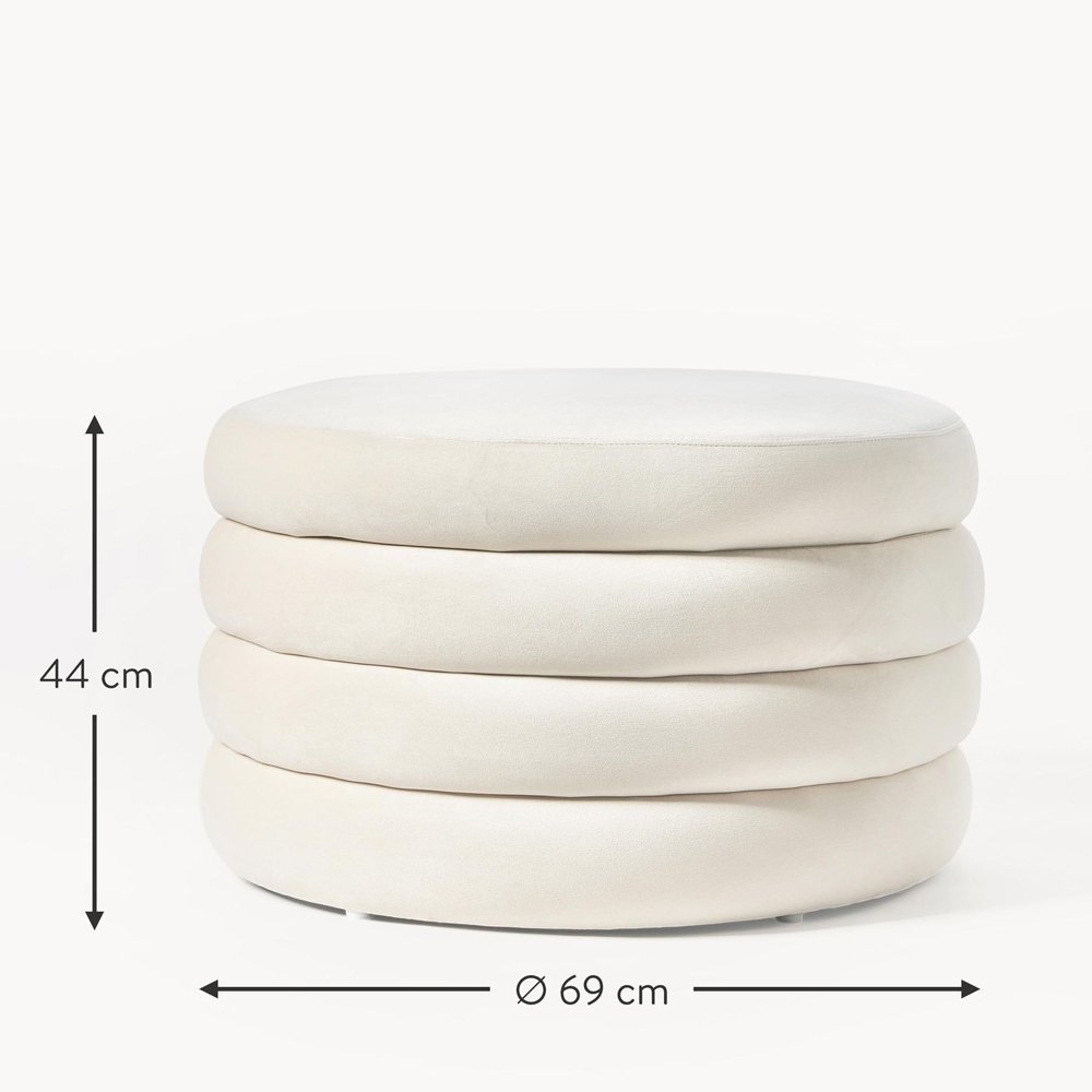 Pufas XL ALTUM | KREMINĖ - Image 6