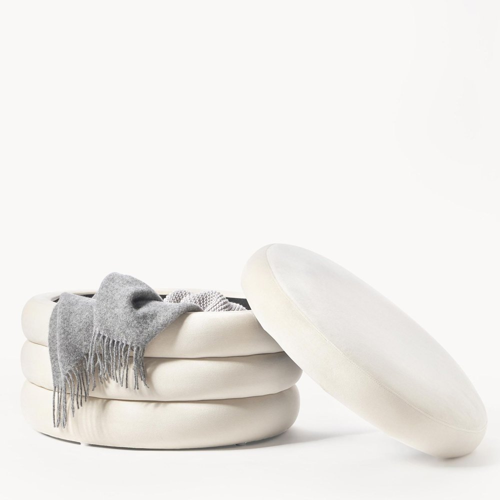 Pufas XL ALTUM | KREMINĖ - Image 2