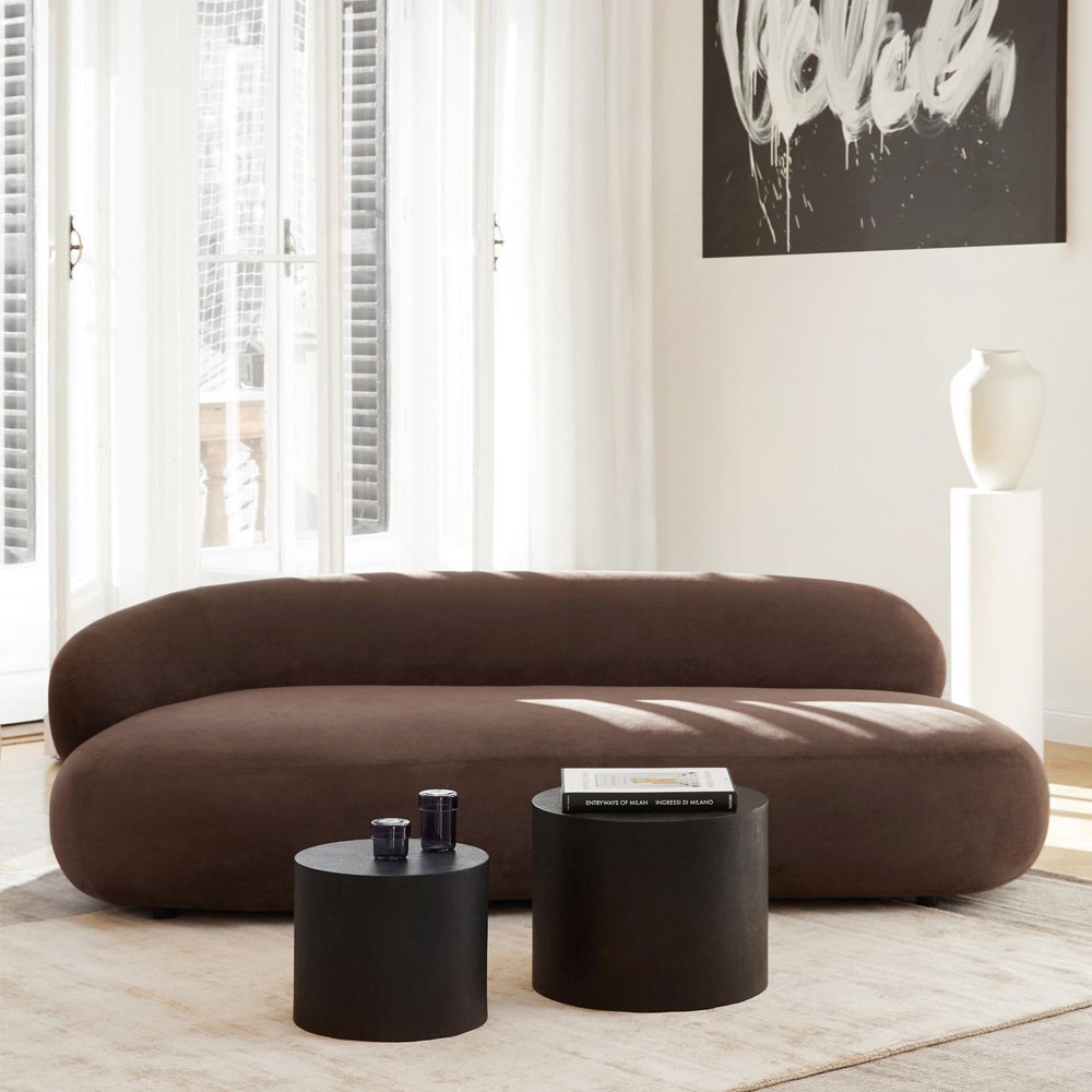 Mediniai kavos staliukai DINO | JUODA | 2 vnt. - Image 8