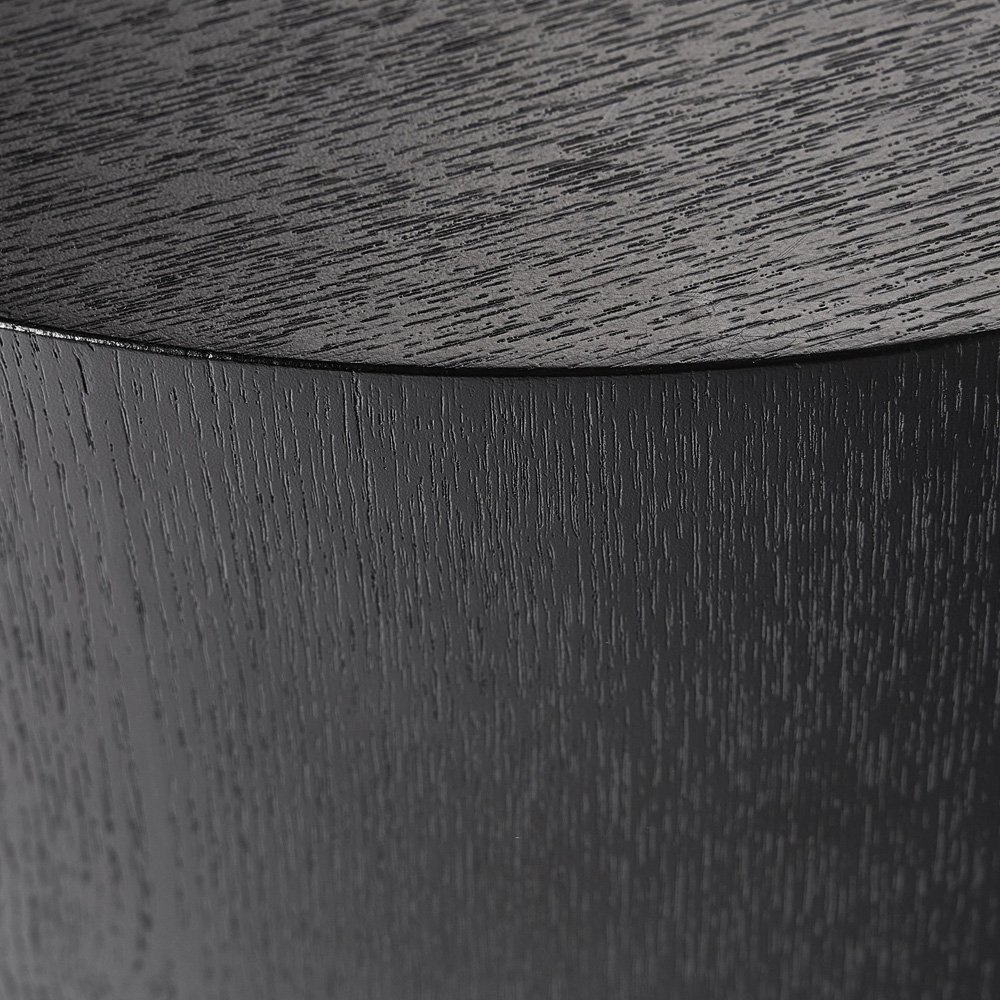 Mediniai kavos staliukai DINO | JUODA | 2 vnt. - Image 7