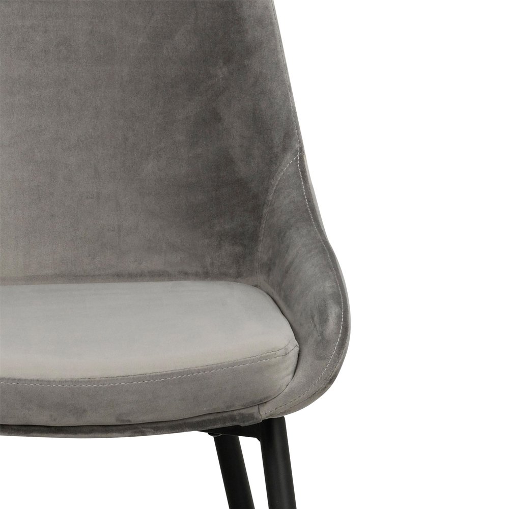 Kėdė STELA | PILKA | 2 vnt. - Image 5