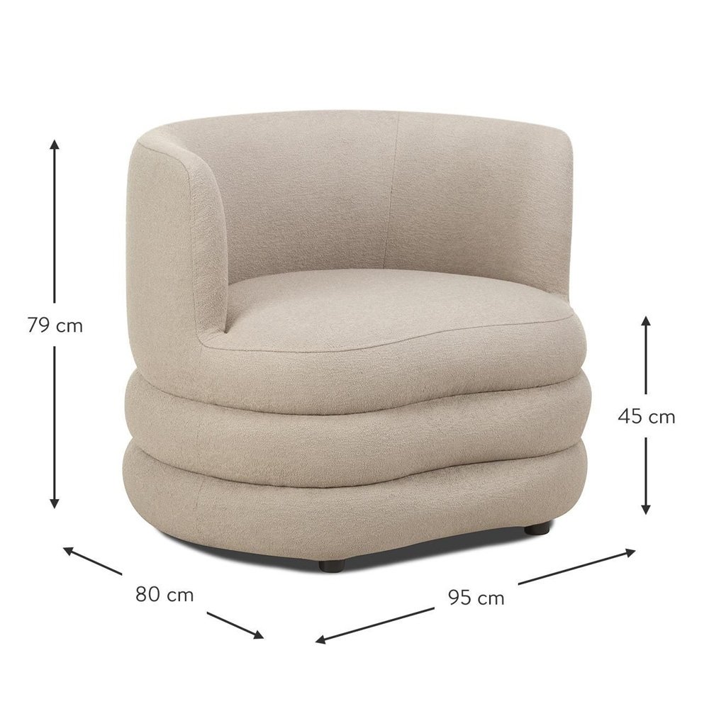 Fotelis MOSS | SMĖLIO - Image 9