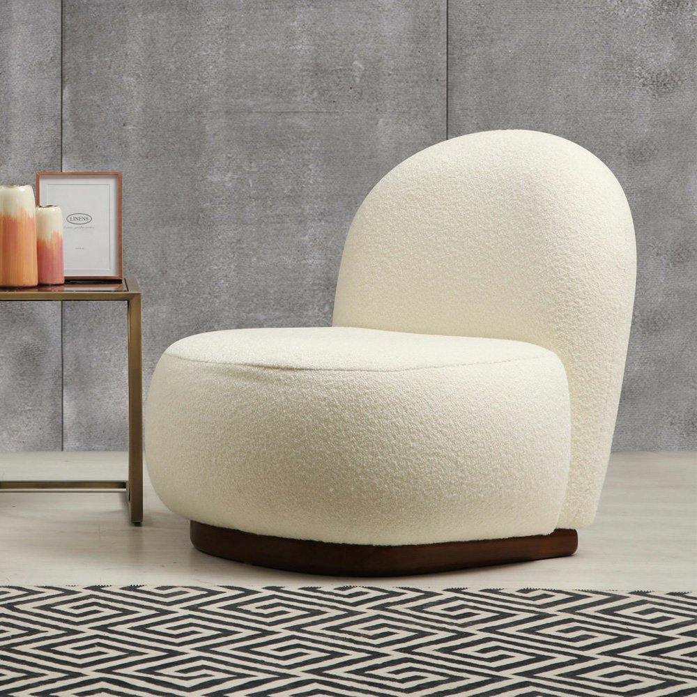 Fotelis PAKO | BALTAS - Image 4