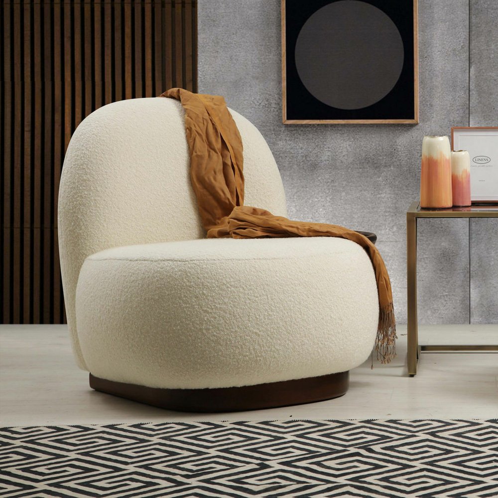 Fotelis PAKO | BALTAS - Image 5