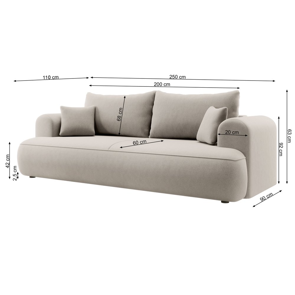 Sofa ZEFIR SMĖLIO - Image 7