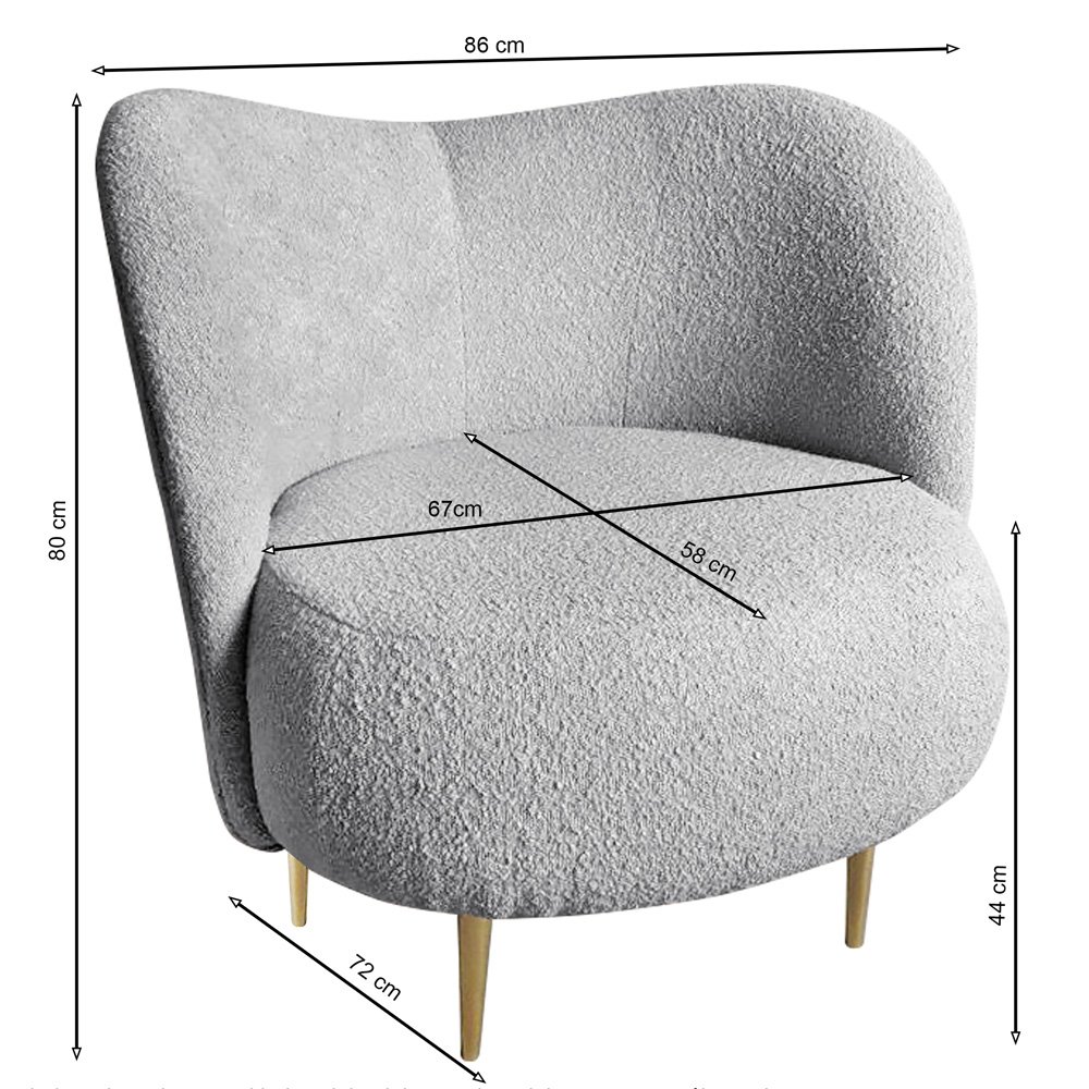 Fotelis ALGO | SMĖLIO - Image 2